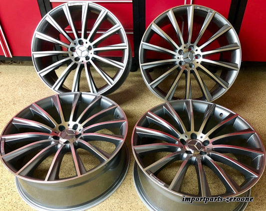 メルセデス 2018 ガンメタル EDT 17インチ CLK63 リムセット4 ニューフィット CLK350 CLK500 CLK AMG EX-1250