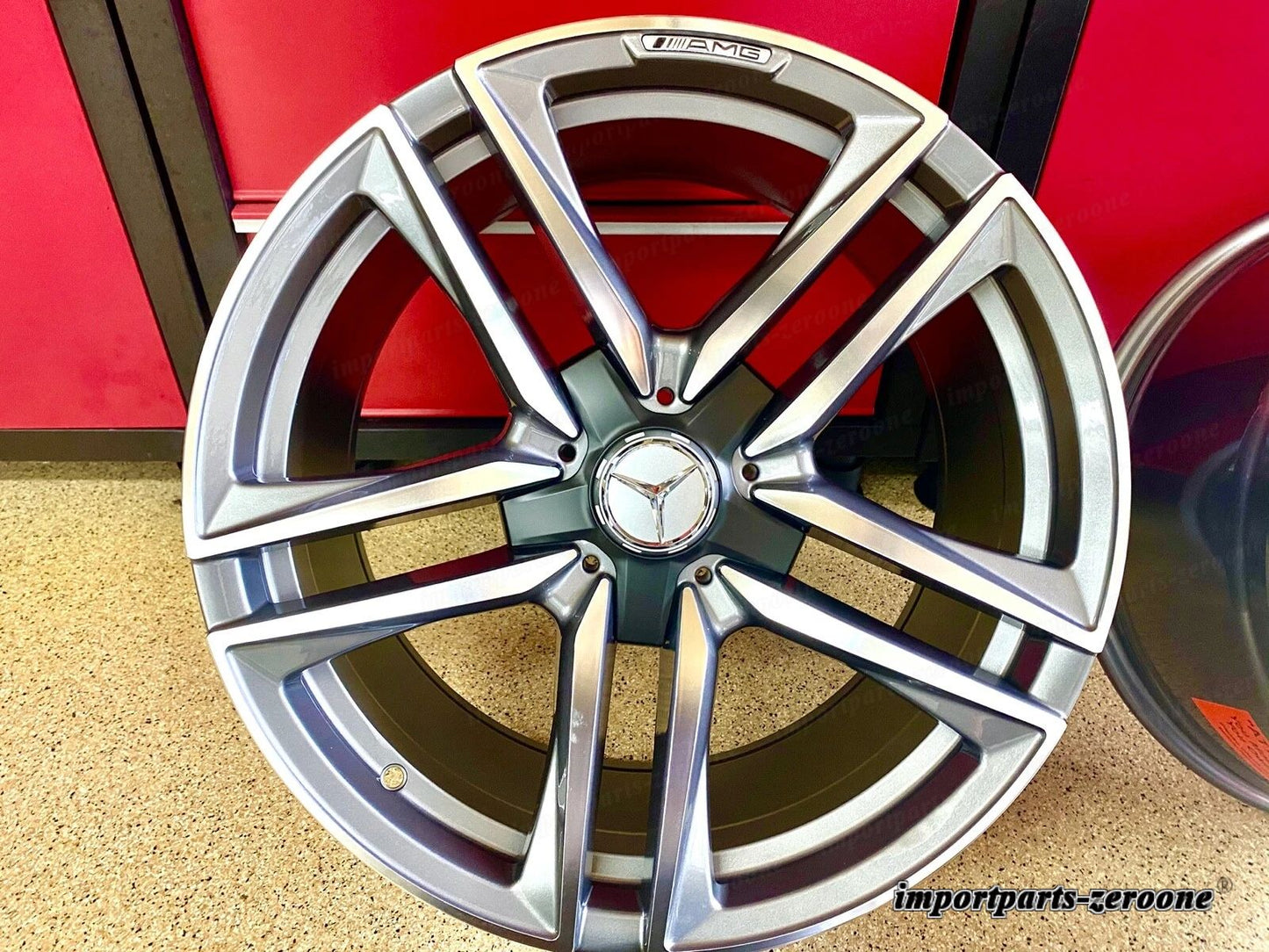 ML63 メルセデス 19 インチリムホイールセット4 19/8.5 19/9.5 ML350 ML550 ML500 AMG に適合 EX-1256