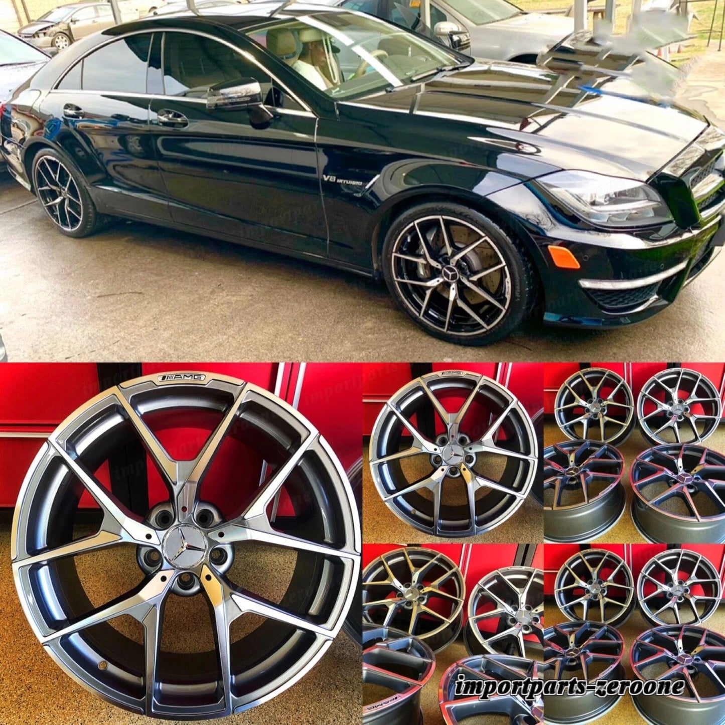 18インチ メルセデス E63 リムホイール 新品 Set4 18/8.5 CLA250 CLA GLA250 GLA AMG EX-1265