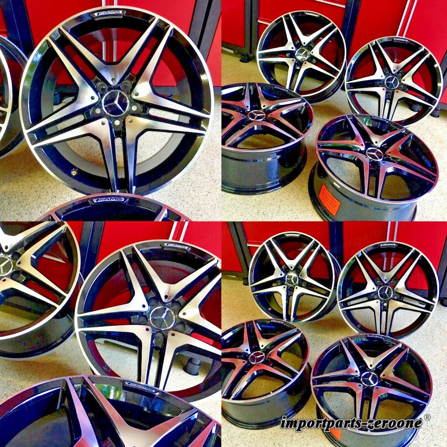 メルセデス 18インチ CLA43 ブラック EDT リムホイールセット4 ホイール 4マティック CLA250 AMG に適合 EX-1269