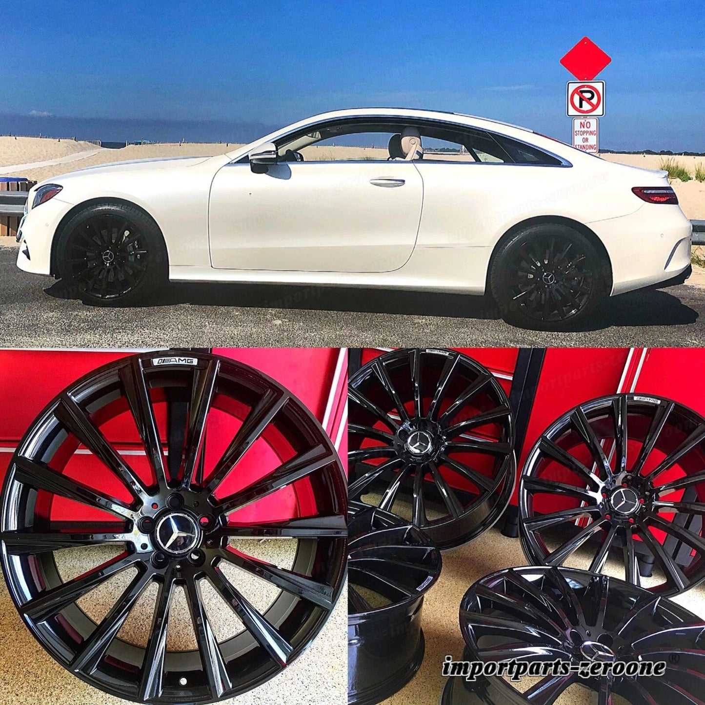 メルセデスベンツ 20 インチリムホイール新品Set4 グロスブラック SL500 SL550 SL400 SL AMG EX-1270