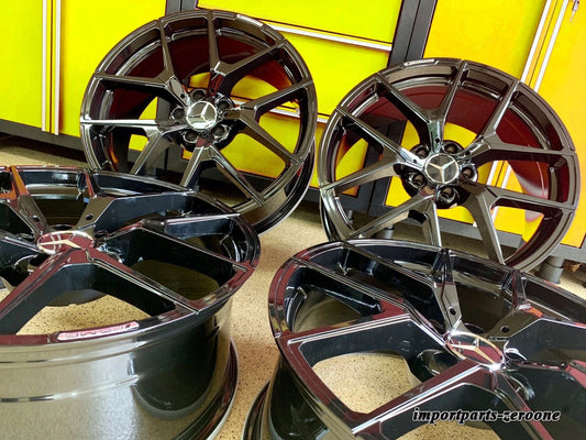 メルセデス 18インチ S63 リムホイールセット4 新品 18/9.5 2007-2012 S550 AMG に適合 EX-1289