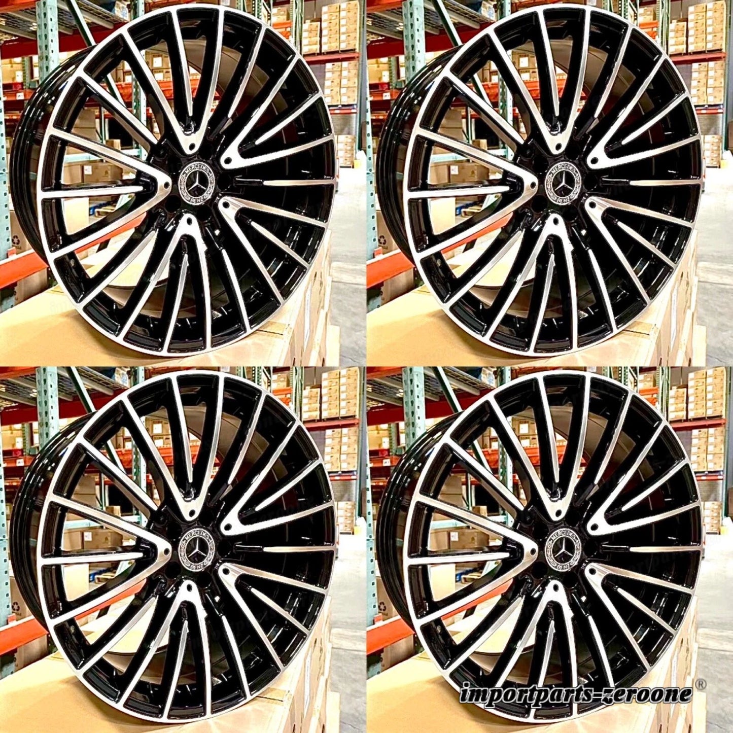 メルセデスベンツ 2024 19 インチリムホイール新品Set4 19/8.5 19/9.5 SL500 SL550 SL AMG EX-1292