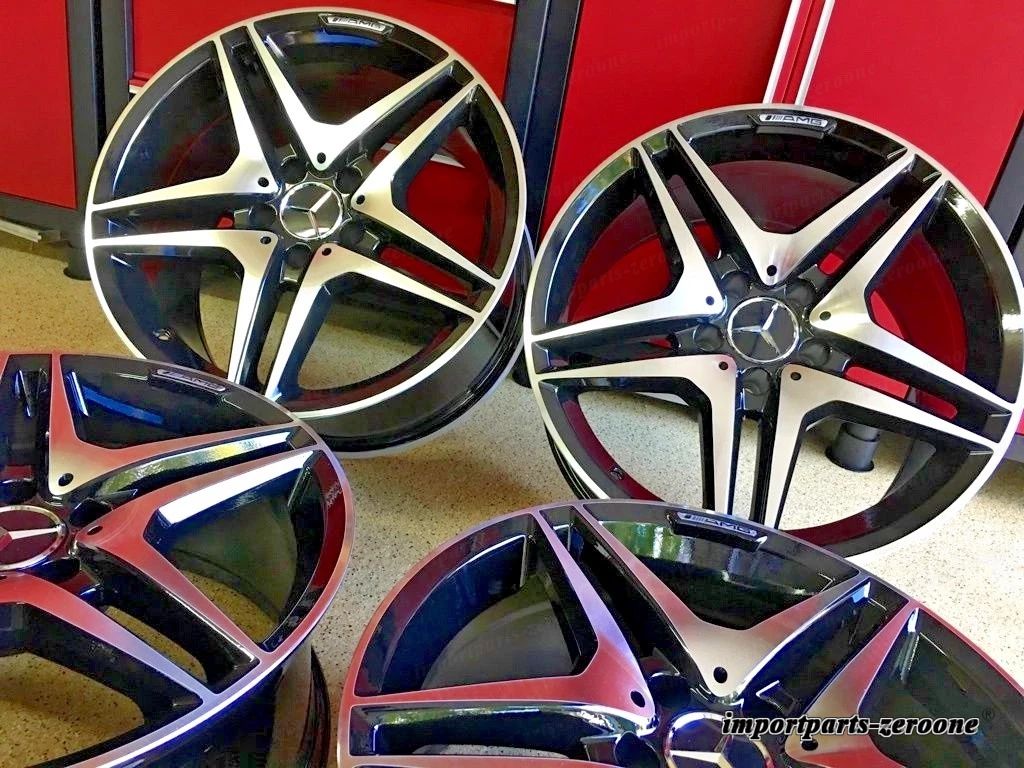 メルセデス 19インチ C63 ブラック EDT ニューホイールリム 19/8.5 19/9.5 Cls63適合 EX-1295