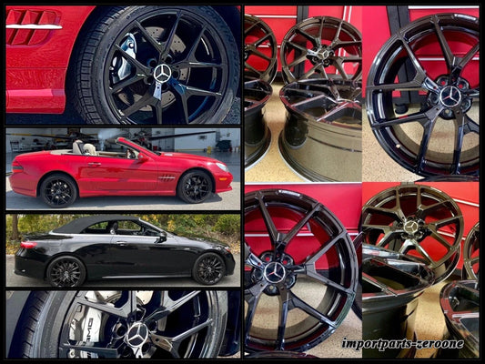 18インチ メルセデス SL63 リムホイール 新品 SET4 18/8.5 18/9.5 SL500 SL550 SL400 AMG EX-1296