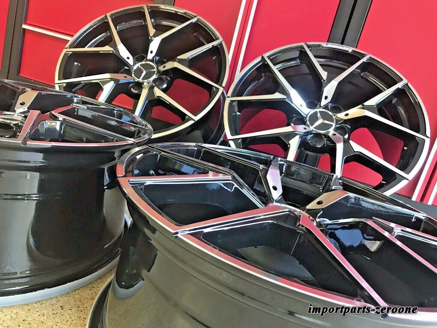 19/8.5 19/9.5 19 インチホイールリムメルセデスsl63 Sl550 Sl500 sl55amgに適合 EX-1298