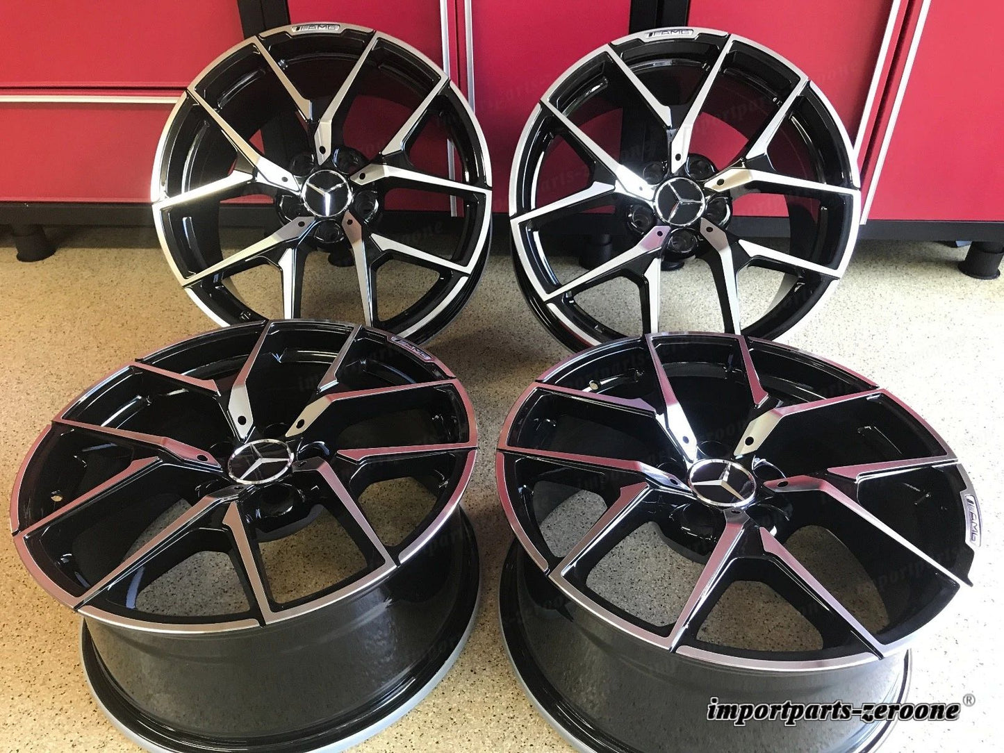 20 インチメルセデスブラック EDT リムホイールset4 新品適合 Cls550 S550 Gl450 EX-1307