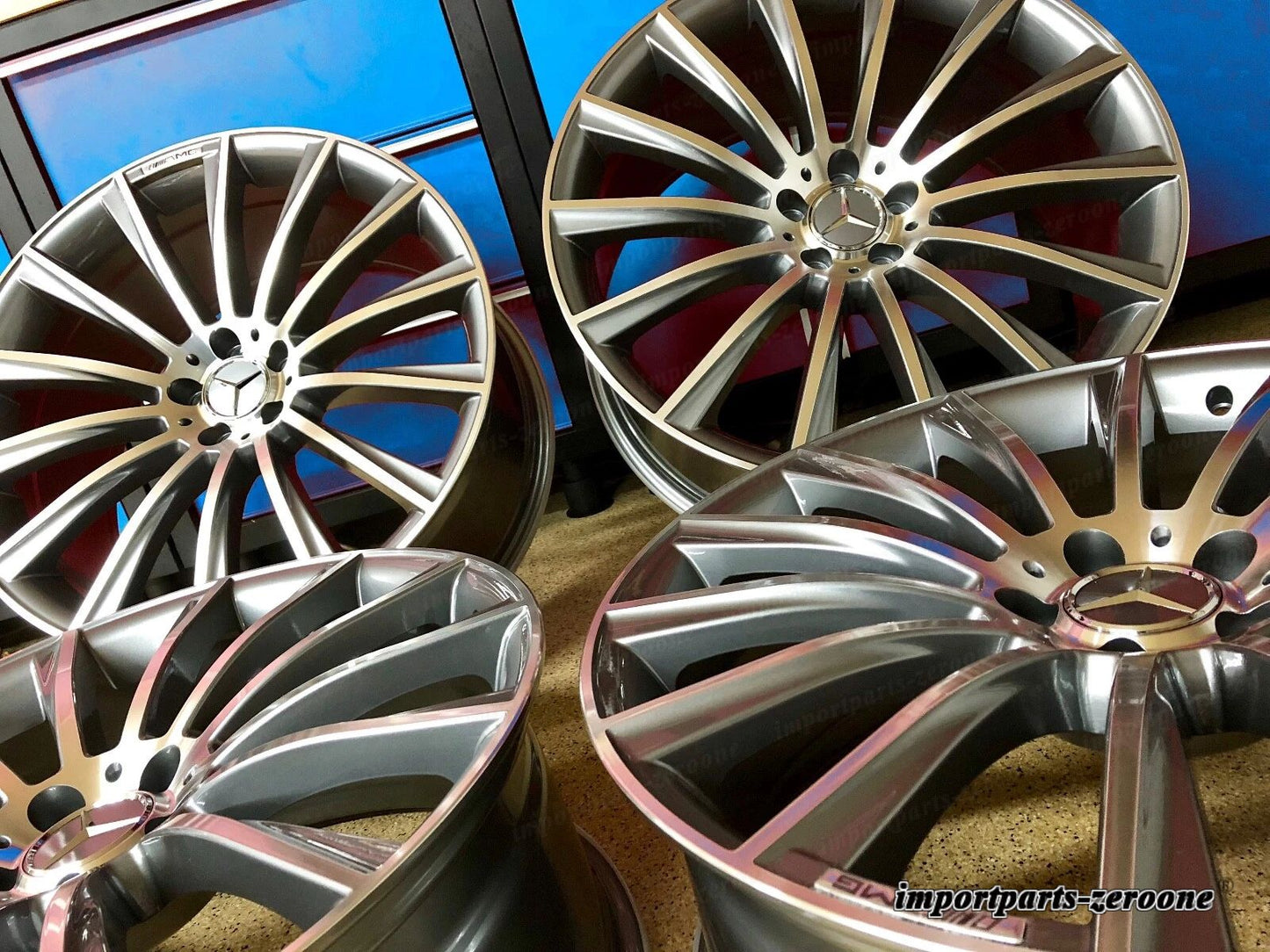 メルセデス 20 インチリムホイールセット4 新品 20/8.5 20/9.5 ML350 GL450 GLE350 AMG EX-1309