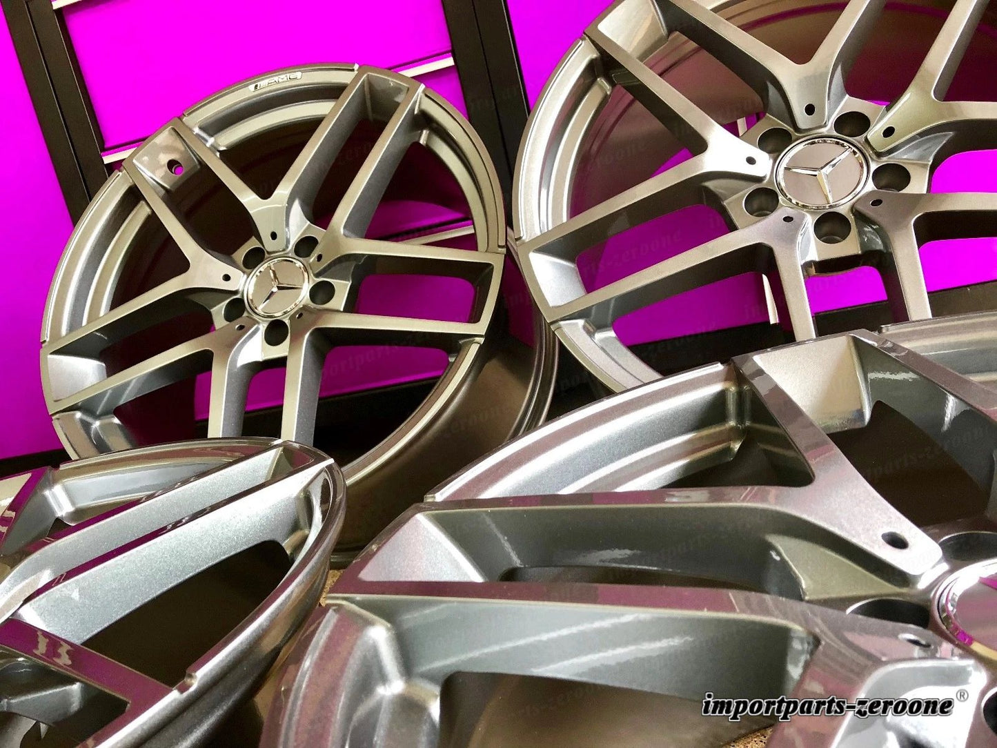 20インチ メルセデス ML63 ガンメタル EDT リムホイールセット 4 新品 ML350 ML550 ML AMG に適合 EX-1314