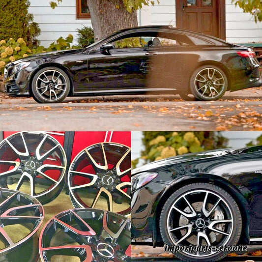 メルセデス C53 19 インチリムホイールセット4 新品 19/8.5 19/9.5 C300 C250 C350 AMG に適合 EX-1328