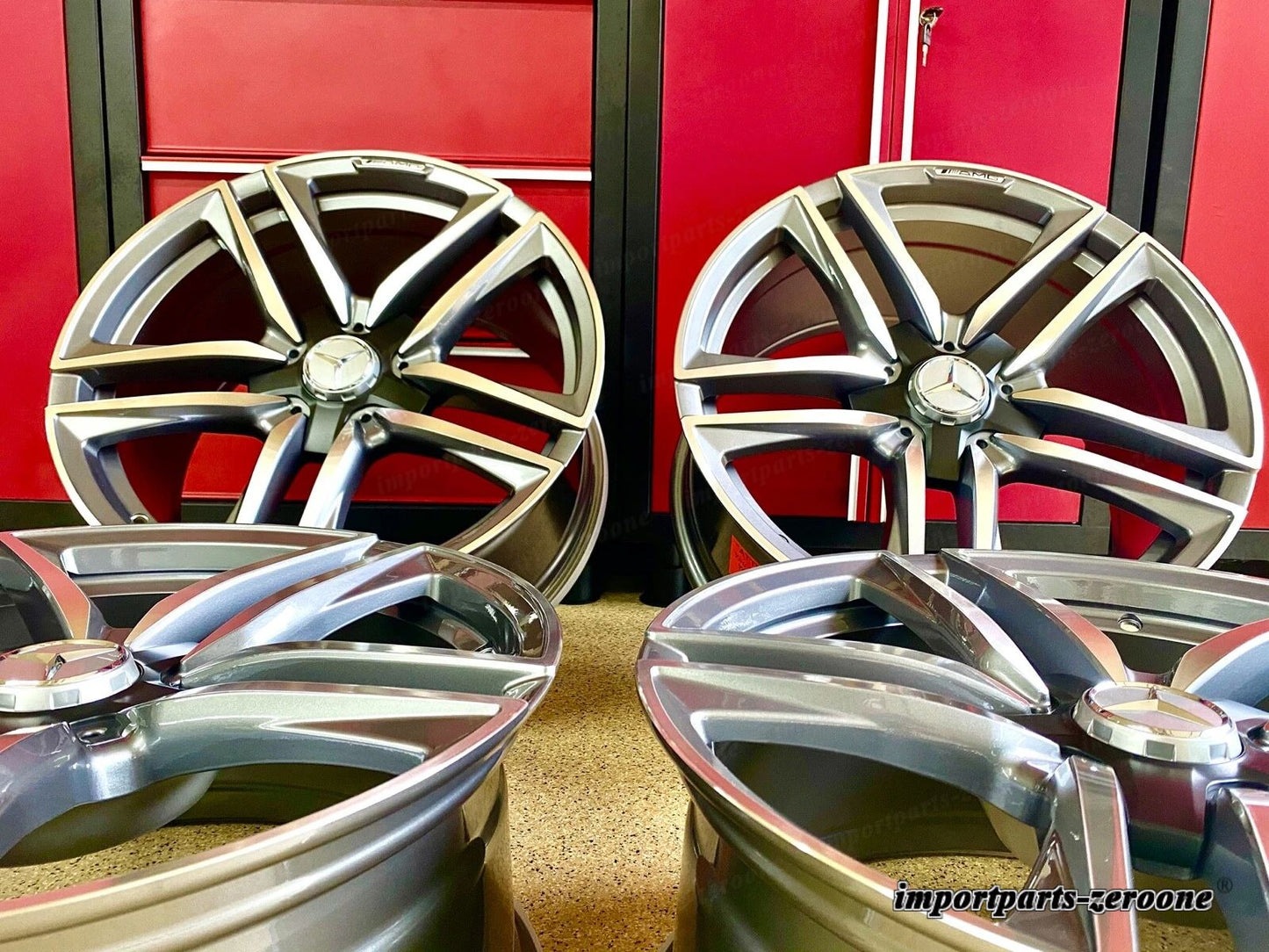 メルセデス 18インチ C63 リムホイールセット4 18/8.5 C300 C250 C350 C400 C AMG適合 EX-1337