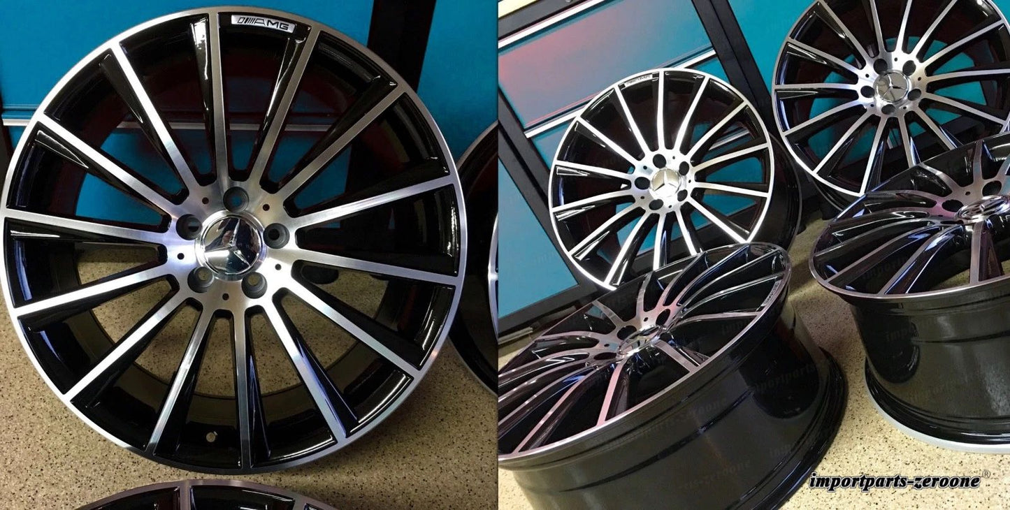 メルセデス 19インチ S63 リムホイールセット4 新品 19/8.5 C300 E350 S550 AMG に適合 EX-1344