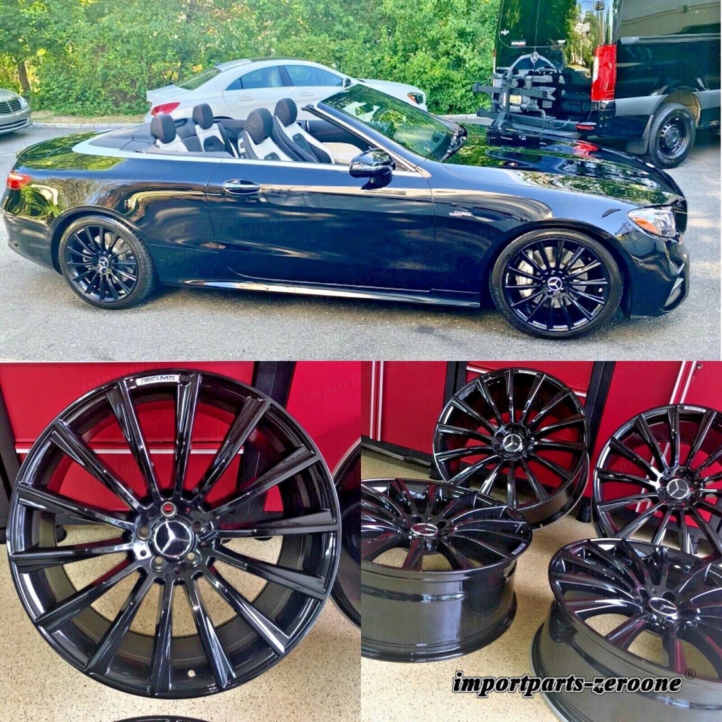 メルセデス 20インチリム E63 ホイール新品SET4 20/8.5 20/9.5 E400 E300 E450 AMG適合 EX-1354