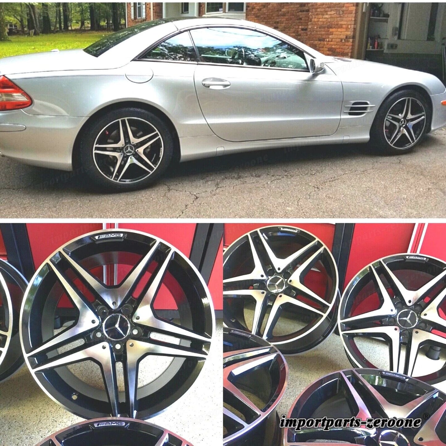 メルセデス 18インチ リムホイールセット4 新品 Cls500 Cls550 18/8.5 18/9.5 AMG EX-1359