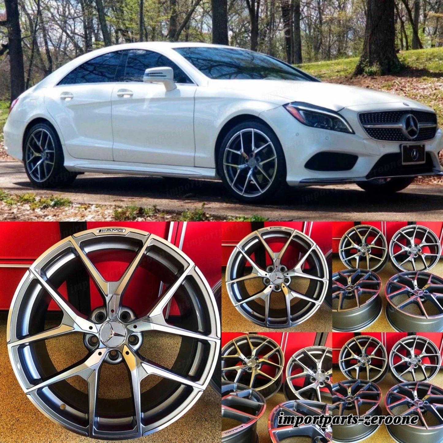 18インチ メルセデス E63 リムホイール 新品 SET4 18/8.5 C300 C250 C350 C400 C AMG EX-1371