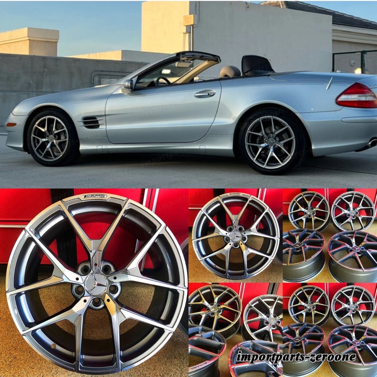 18インチ メルセデス E63 リムホイール 新品 SET4 18/8.5 C300 C250 C350 C400 C AMG EX-1371