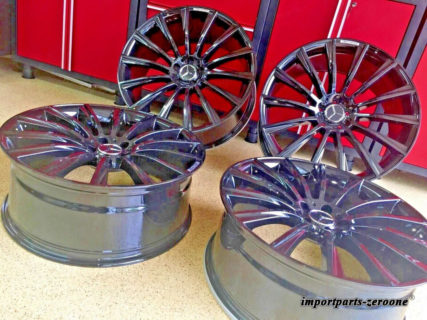 メルセデス 20 ナイトエディション リムホイール新品セット 4 20/8.5 ML350 GL450 AMG に適合 EX-1377