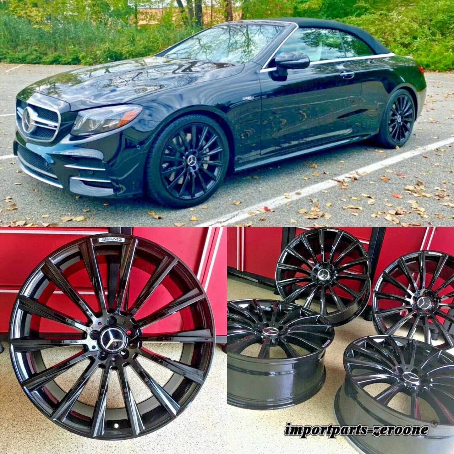 メルセデス 20 ナイトエディション リムホイール新品セット 4 20/8.5 ML350 GL450 AMG に適合 EX-1377