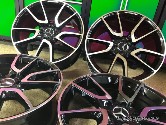 メルセデス ML63 20 インチリムホイールセット4 新品 20/8.5 20/9.5 ML350 GL450 GL550 AMG EX-1382