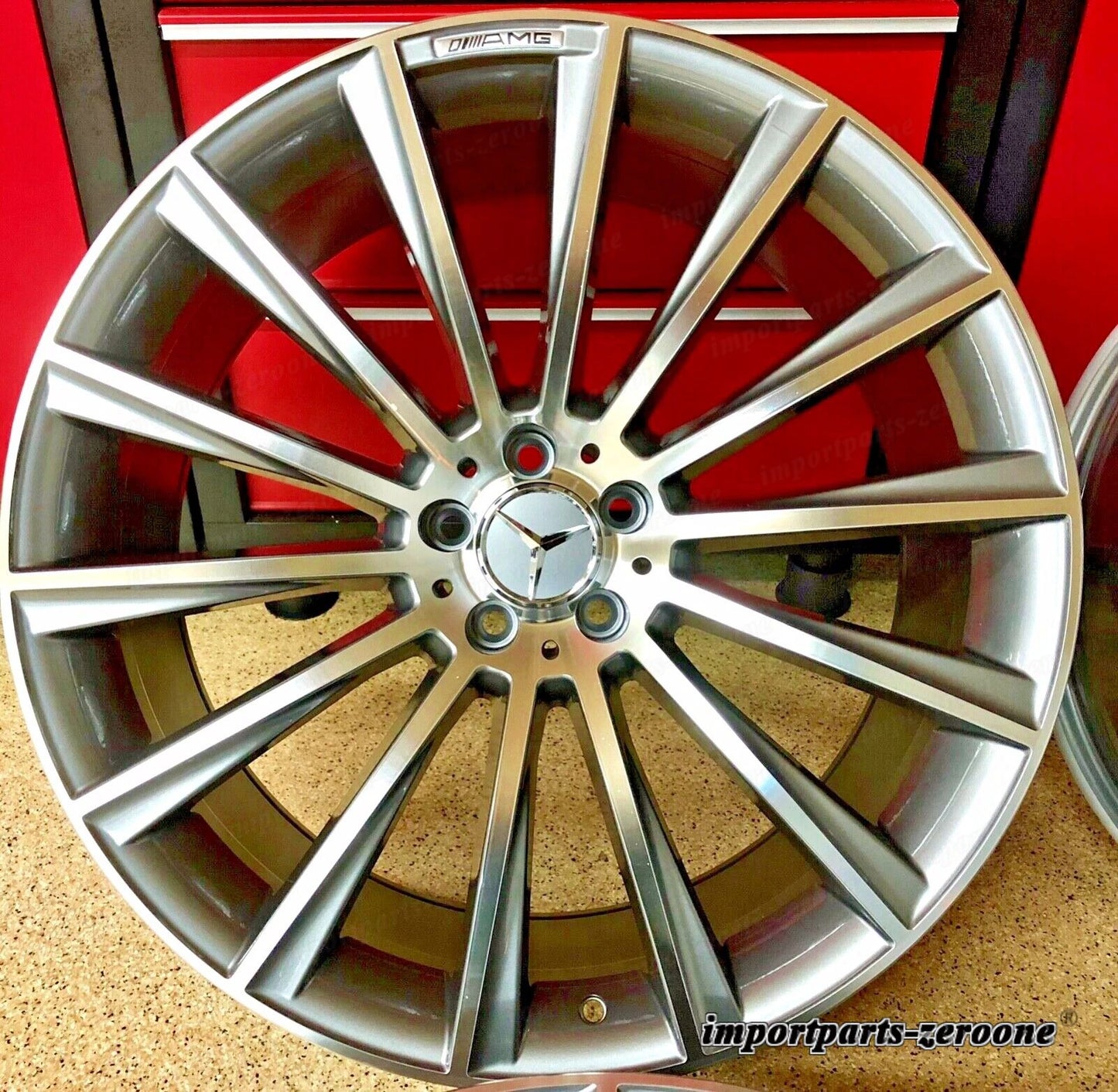 19/8.5 19/9.5 メルセデス 19インチ C63 リムホイールセット4 C250 C300 C350 CLS250 C AMG EX-1391