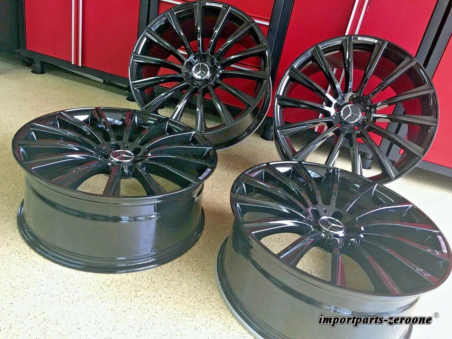 メルセデス 19/8.5 19/9.5 リムホイールセット 4 新品 19 CLS550 CLS500 CLS400 AMG EX-1399