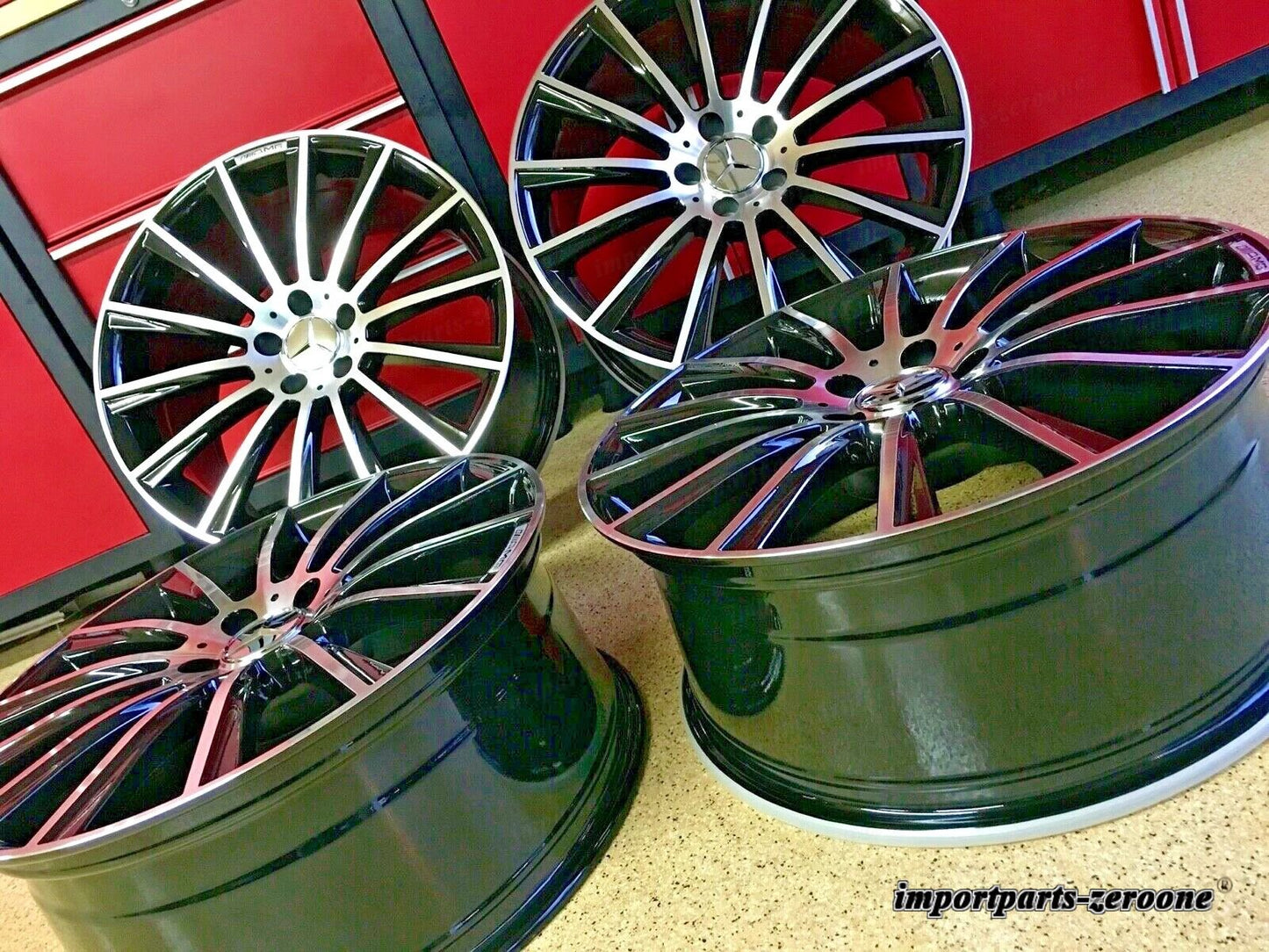 メルセデス 20インチ S63 ナイト EDT リムホイール 20/8.5 20/9.5 SL500 SL550 SL55 AMG EX-1401