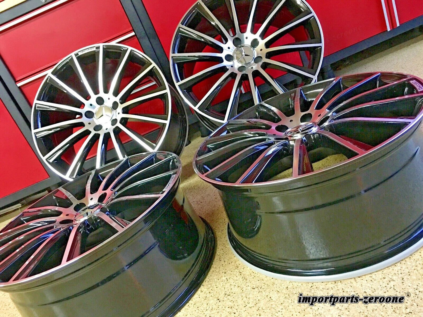 メルセデス 20インチ S63 ナイト EDT リムホイール 20/8.5 20/9.5 SL500 SL550 SL55 AMG EX-1401