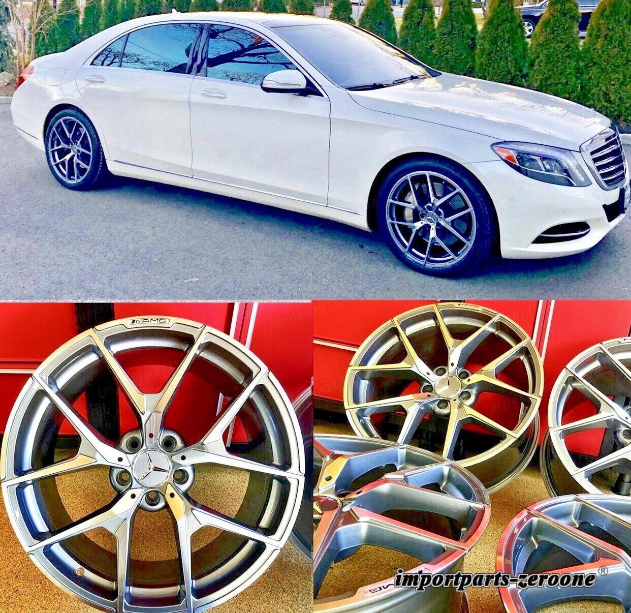 メルセデス 18インチ C65 リムホイール新品SET4 18/8.5 E300 AMG適合 EX-1409