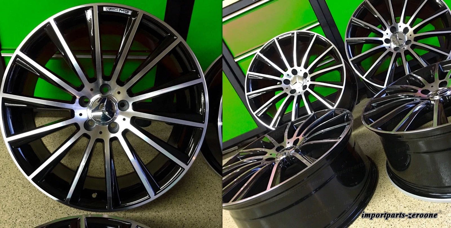 18インチ メルセデス E63 リムホイール 新品 SET4 18/8.5 E400 クーペ適合 EX-1418