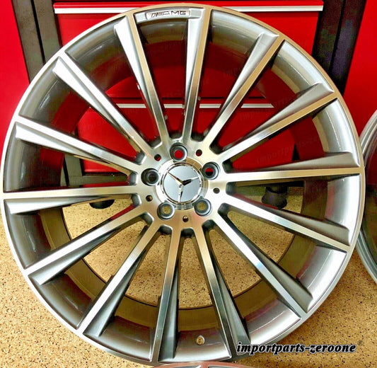 19 インチメルセデスリムホイールセット 4 新品 19/8.5 19/9.5 ML350 ML550 GL450 GL550 AMG EX-1422