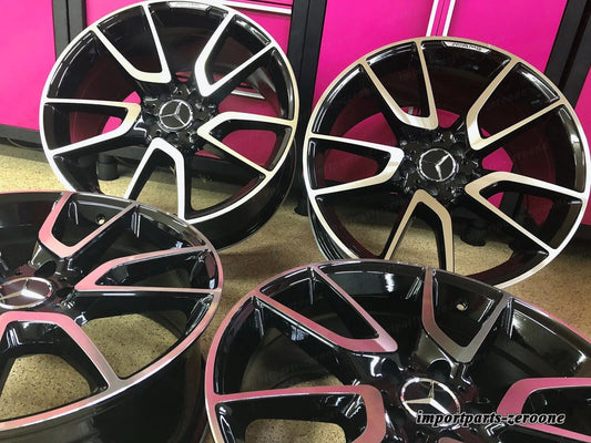 メルセデス S63 20 インチリムホイールセット4 新品 20/8.5 20/9.5 エクスクルーシブ S550 フィット AMG EX-1428