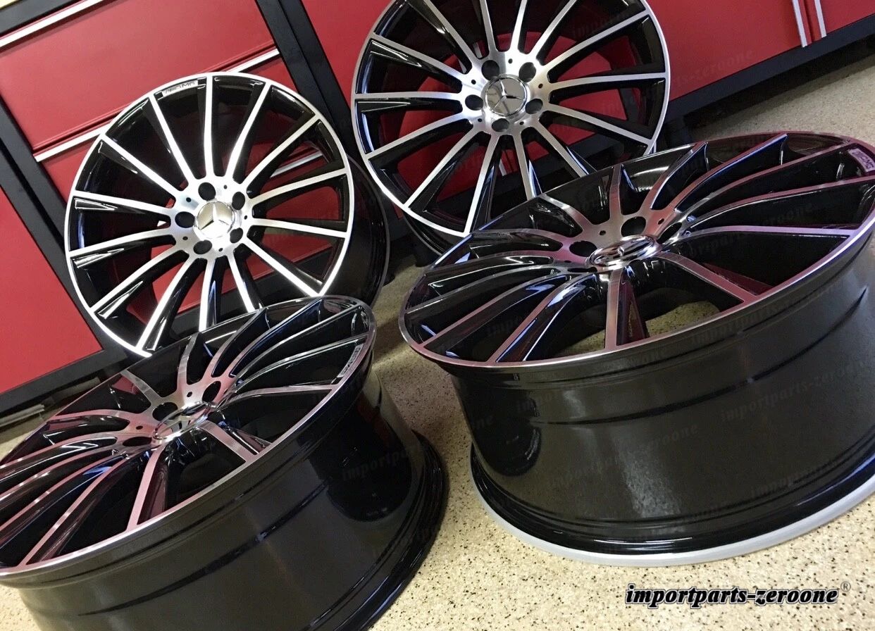 20 インチメルセデスe63 リムホイールセット 4 新品 20/8.5 20/9.5 E350 E550 E300 AMG に適合 EX-1433