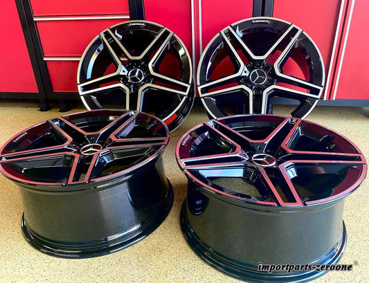 新品2022 メルセデス 20インチ SL63 リムホイールセット4 SL550 SL400 SL 500 SL AMG に適合 EX-1445