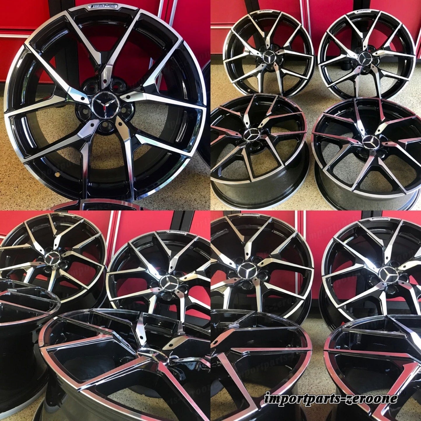 18 インチホイールリム 18/8.5 18/9.5 メルセデスcls00 cls550 sl550 AMG に適合 EX-1447