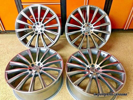 18インチ メルセデス E63 リムホイールセット4 新品 スタッガー CLA250 GLA250 A250 AMG に適合 EX-1453