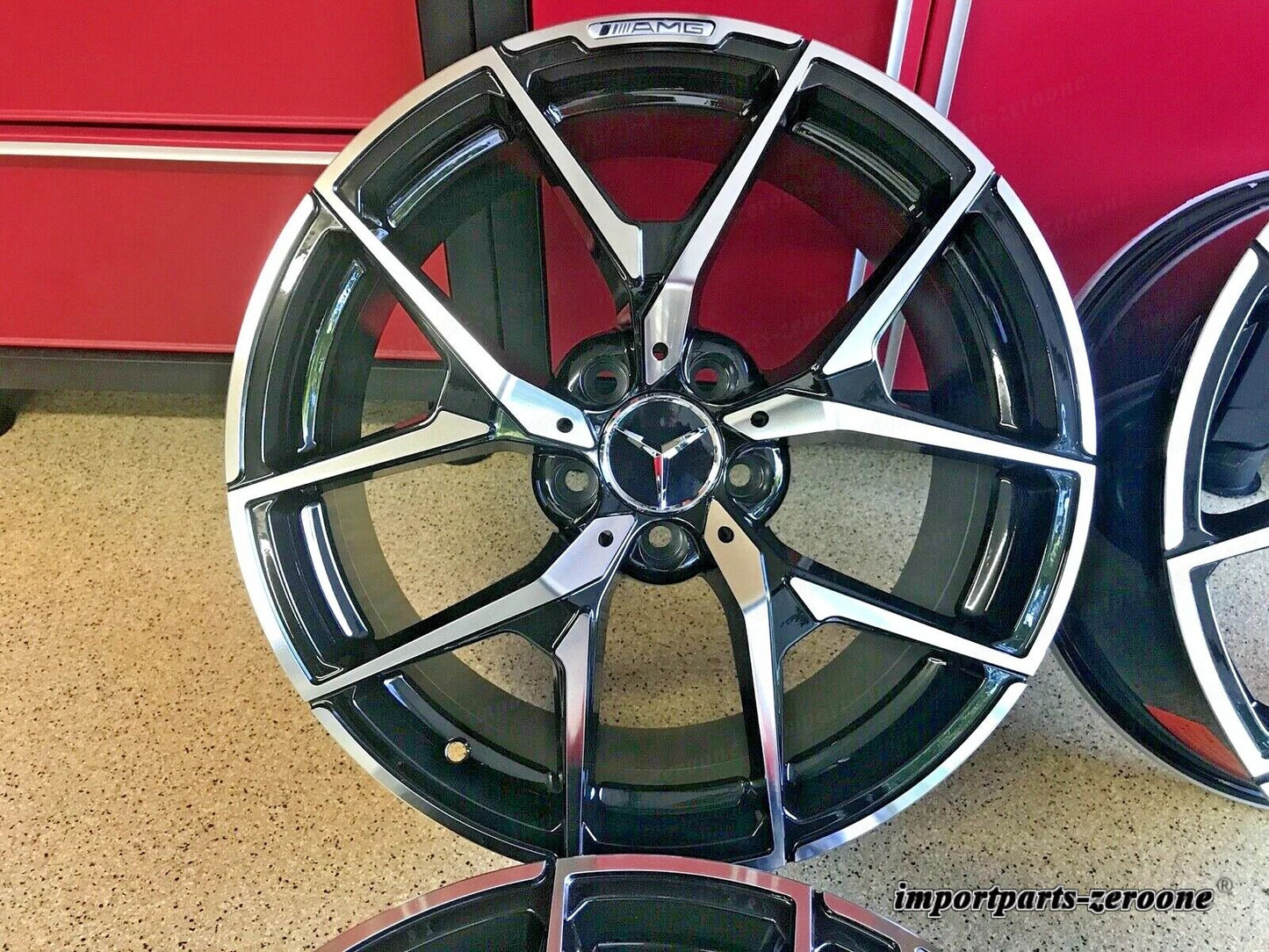 メルセデス 18インチ E63 ブラックエディション ホイールリムセット4 E350 E300 E400 E320適合 新品 EX-1467