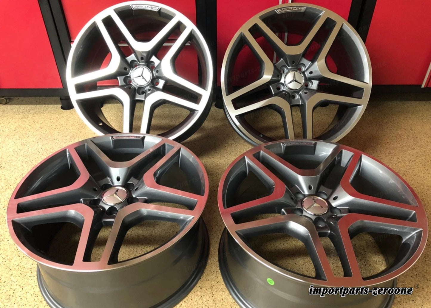 メルセデス 20 ガンメタル EDT ML63 ニューリムセット4 ML350 ML550 GL450 GL550 AMG に適合 EX-1468