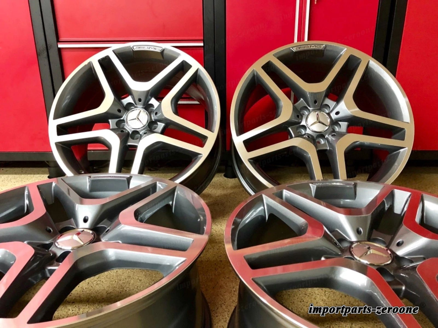 メルセデス 20 ガンメタル EDT ML63 ニューリムセット4 ML350 ML550 GL450 GL550 AMG に適合 EX-1468