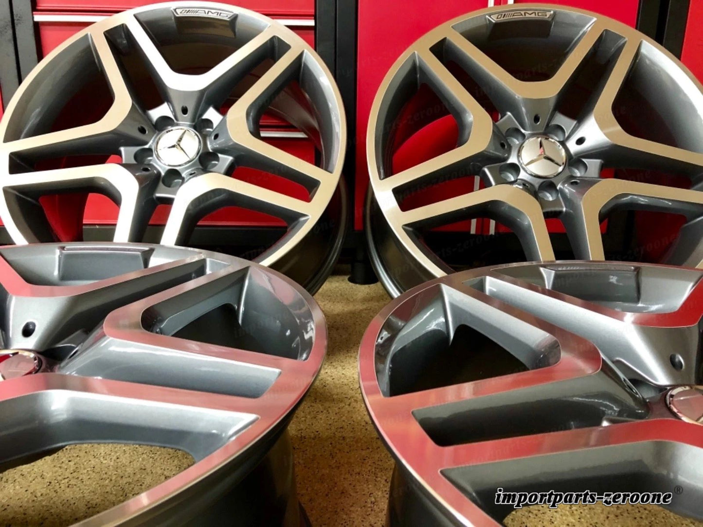 メルセデス 20 ガンメタル EDT ML63 ニューリムセット4 ML350 ML550 GL450 GL550 AMG に適合 EX-1468