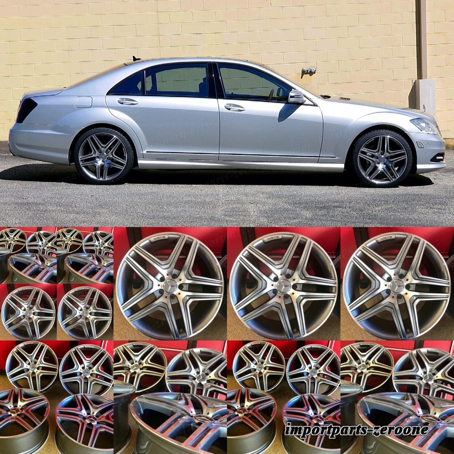 メルセデス 18インチ GLA45 リムホイール 18/8.5 2007-2013 S550 エクスクルーシブフィット AMG EX-1477
