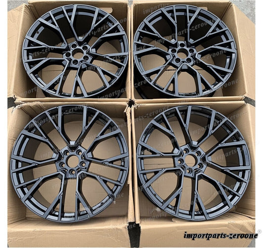 1点限り 21インチ グロス ブラック ホイール 2019+ BMW X3 X4 742 G01 G02　鍛造　-BRN-11723★