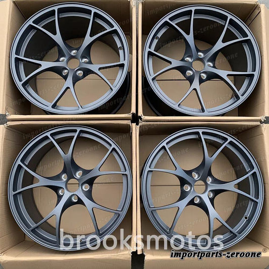 アルファロメオジュリア 18インチサテンガンメタル鍛造ホイール 18x8 4 本セット LI-1794