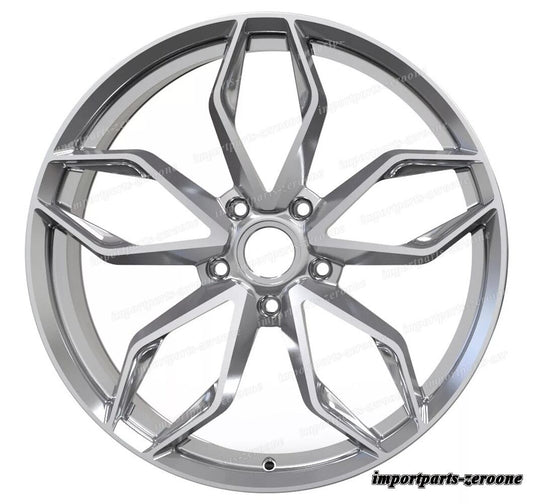 21インチ シルバー H スタイル ホイール  21x9 4 個セット　-BRN-12458
