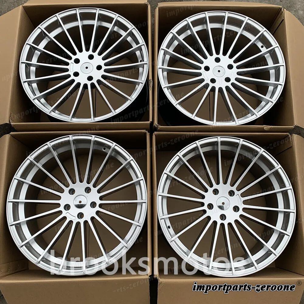 22インチ HM スタイル シルバー ホイール  BMW X5 E70 F15 X6 E71 F16 5x120 4 本セット LI-1373