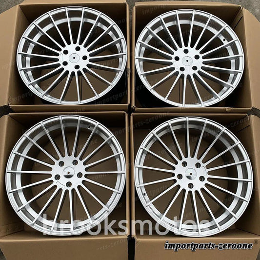 22インチ HM スタイル シルバー ホイール  BMW X5 E70 F15 X6 E71 F16 5x120 4 本セット LI-1373