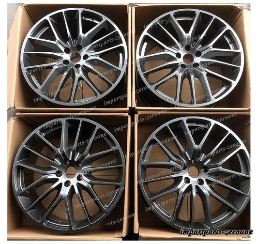 マセラティ ギブリ クアトロポルテ GT 21インチ ハイパー ブラック ホイール 21x8.5 21x10.5　-BRN-12668