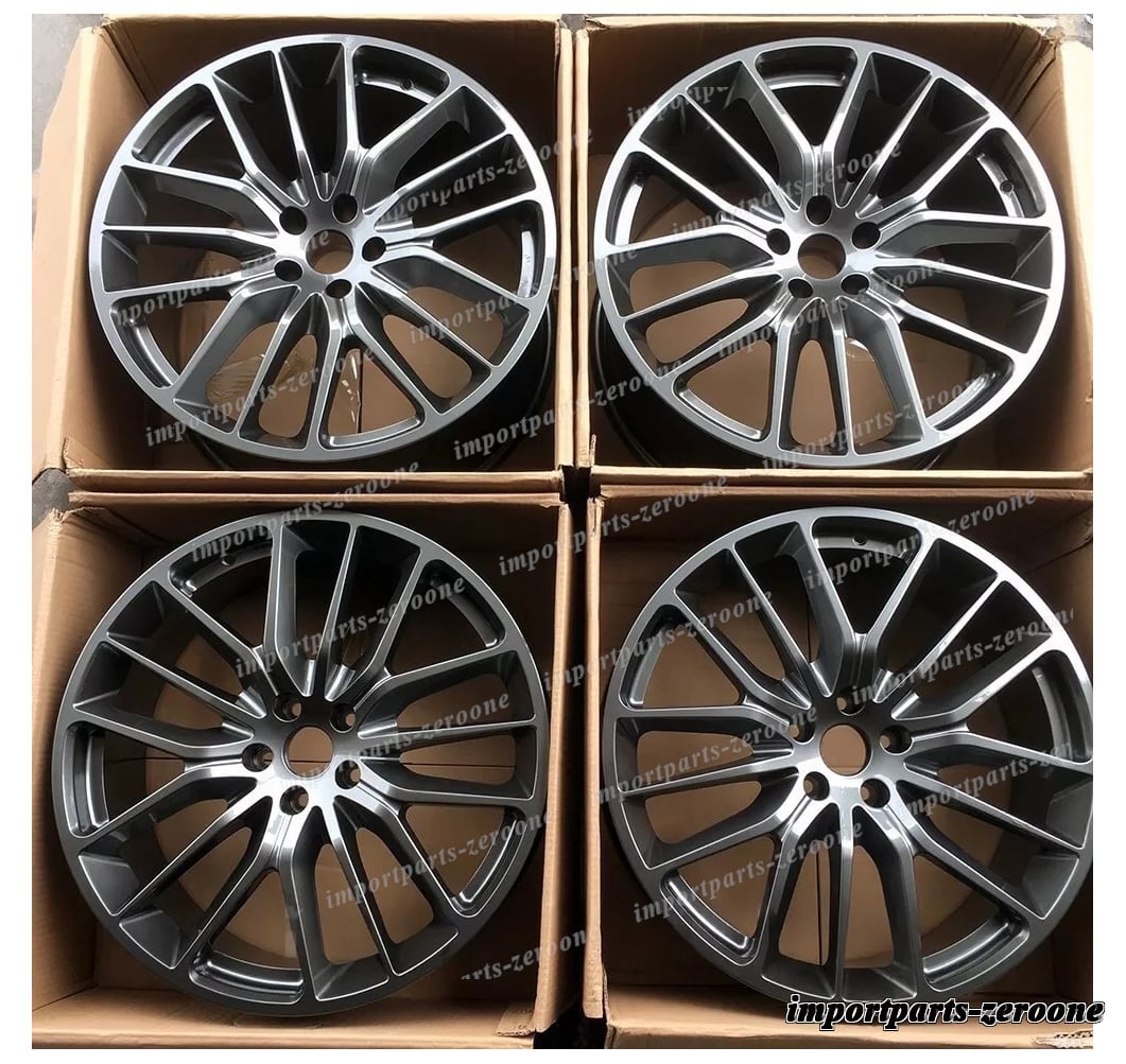 マセラティ ギブリ クアトロポルテ GT 21インチ ハイパー ブラック ホイール 21x8.5 21x10.5　-BRN-12668