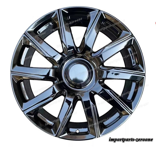 22インチ マルチスポーク グロスブラックスタイルホイール GMC Yukon 22x9 ET20 6x139.7　-BRN-12535