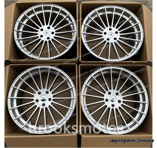 1点限り 19インチ　 HM シルバー スタイル ホイール 　 BMW 3 シリーズ 4 シリーズ F30 32 33 36 5x120 　-BRN-11858★　鍛造