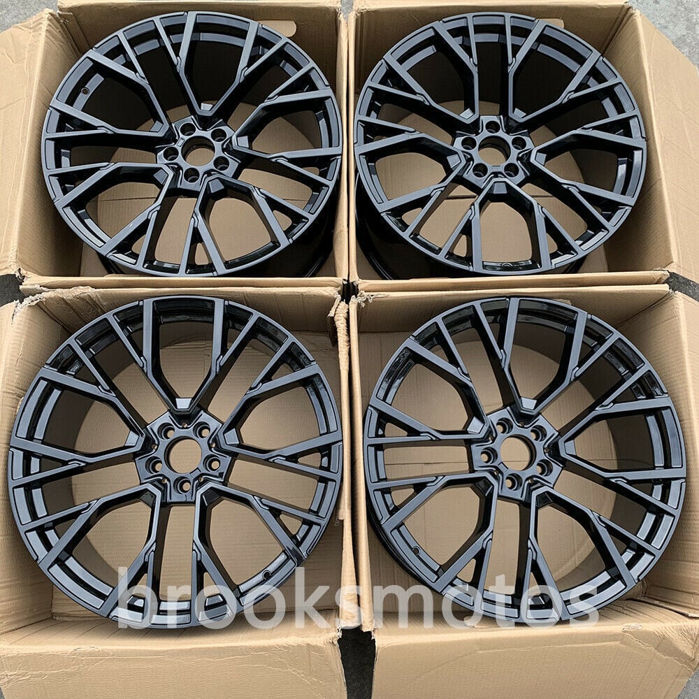 1点限り 2018+ BMW G07 X7 22インチ ホイールセット 22X9.5 22X10.5 グロス ブラック FULL 809 　-BRN-1002★